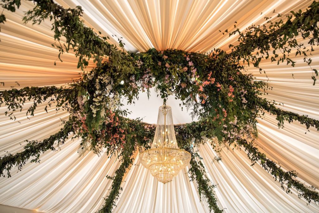 Floral Ceiling Installations