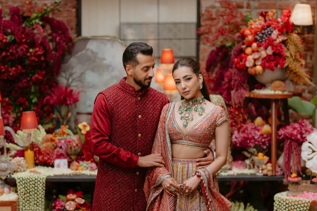 Coordinated Bride & Groom Outfits