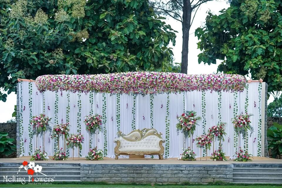 Simple Wedding Stage Decoration