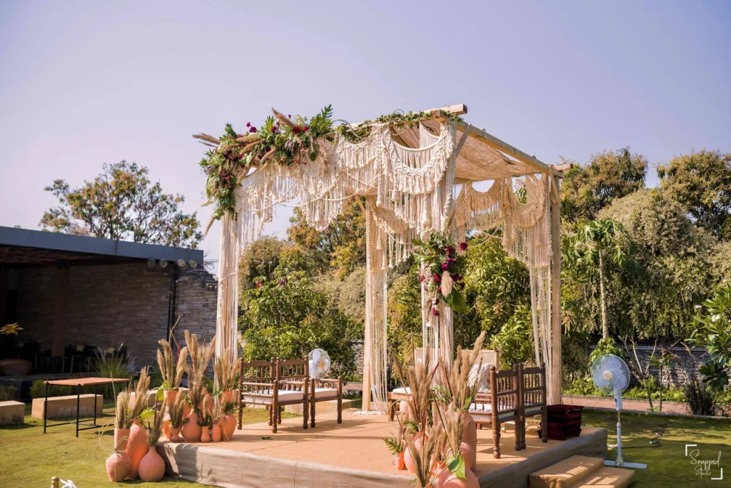 Boho-Themed Mandap