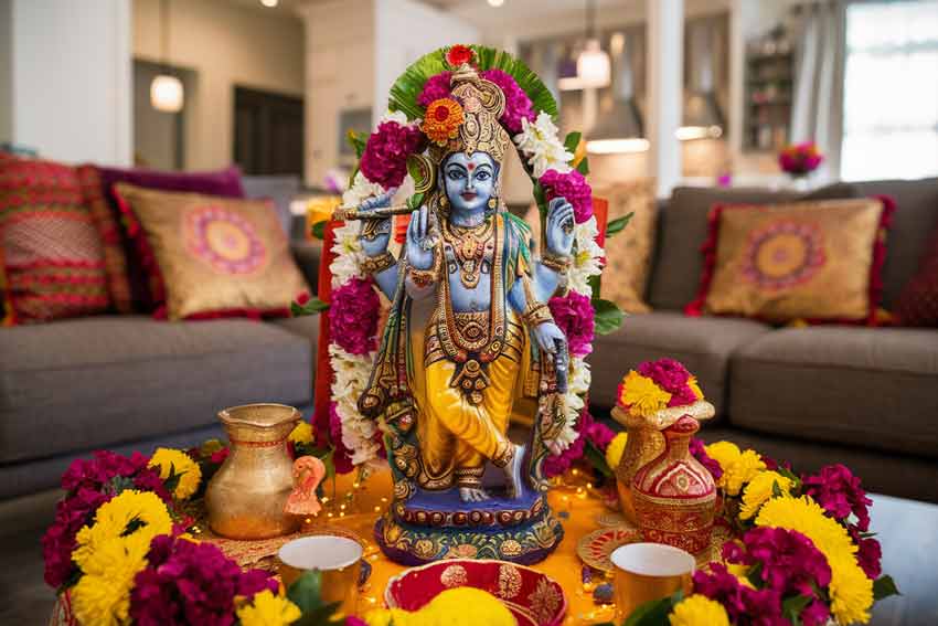 Janmashtami Decoration at Home