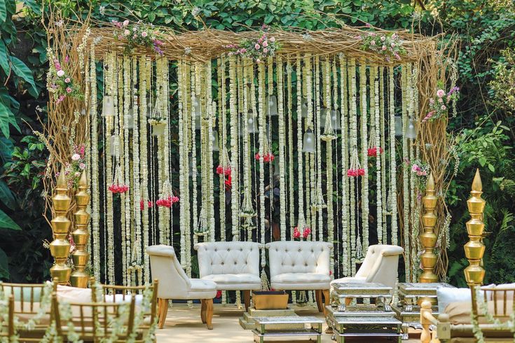 Warm & Cozy Mandap Setup