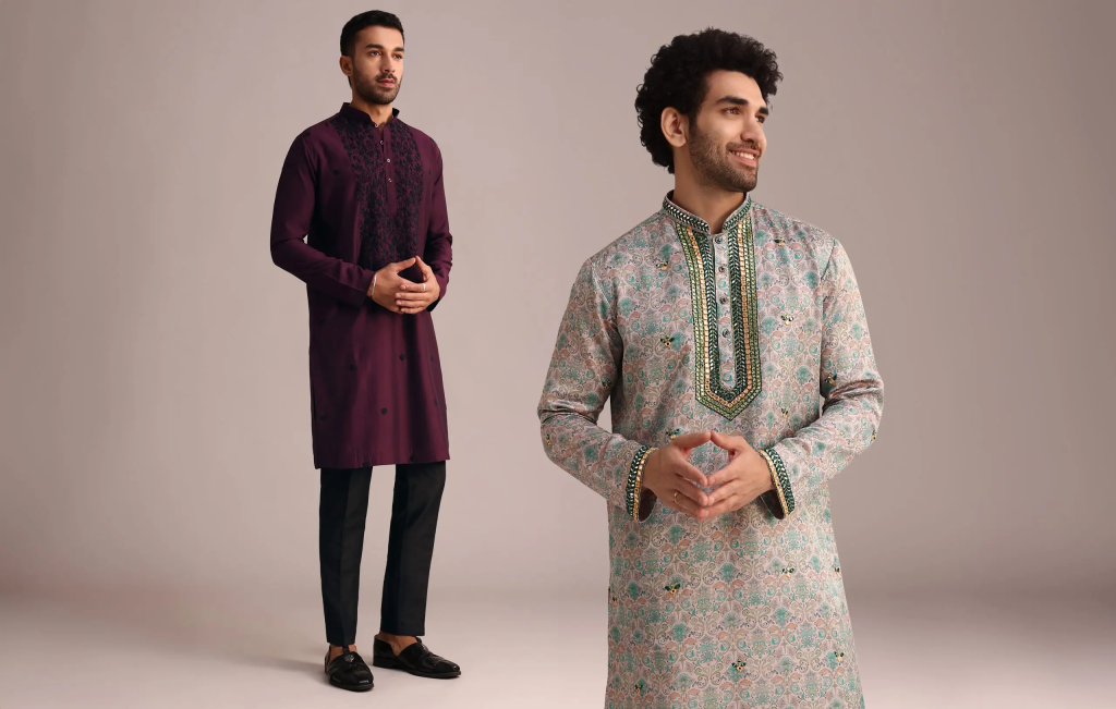 Breezy Kurta With Nehru Jacket