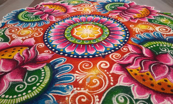 Rangoli with a Twist: Creative and Colorful