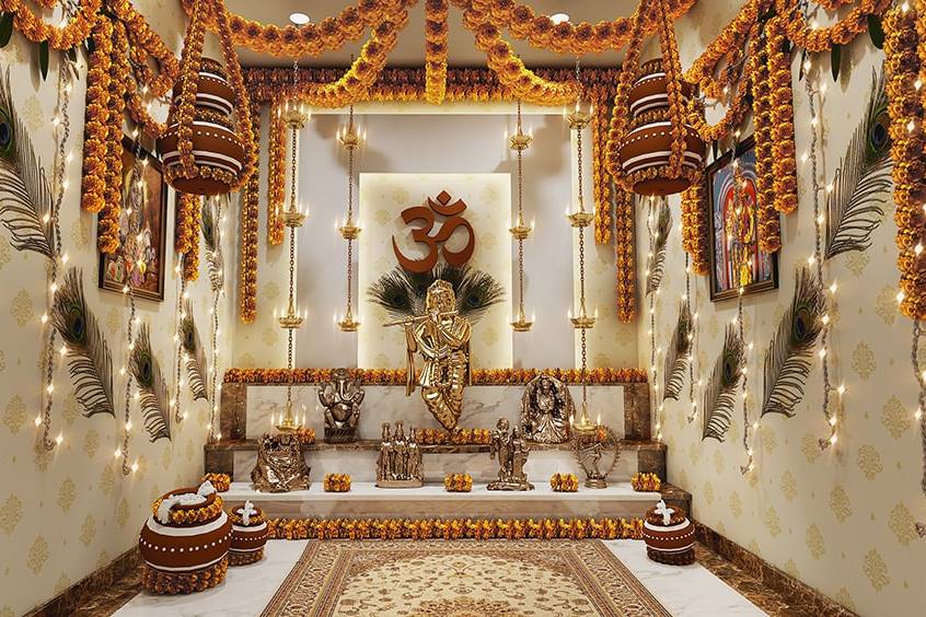 Mini Vrindavan Setup