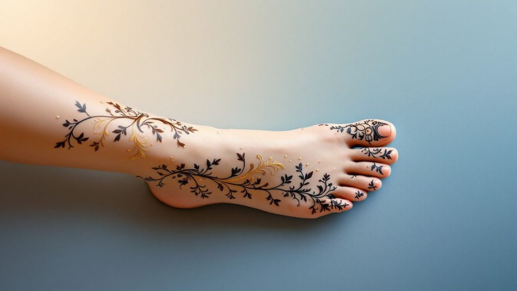 Botanical Mehndi Design-Sloshout
