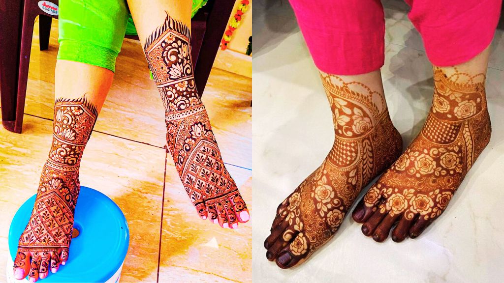 Checkered Pattern Mehndi Design -Sloshout