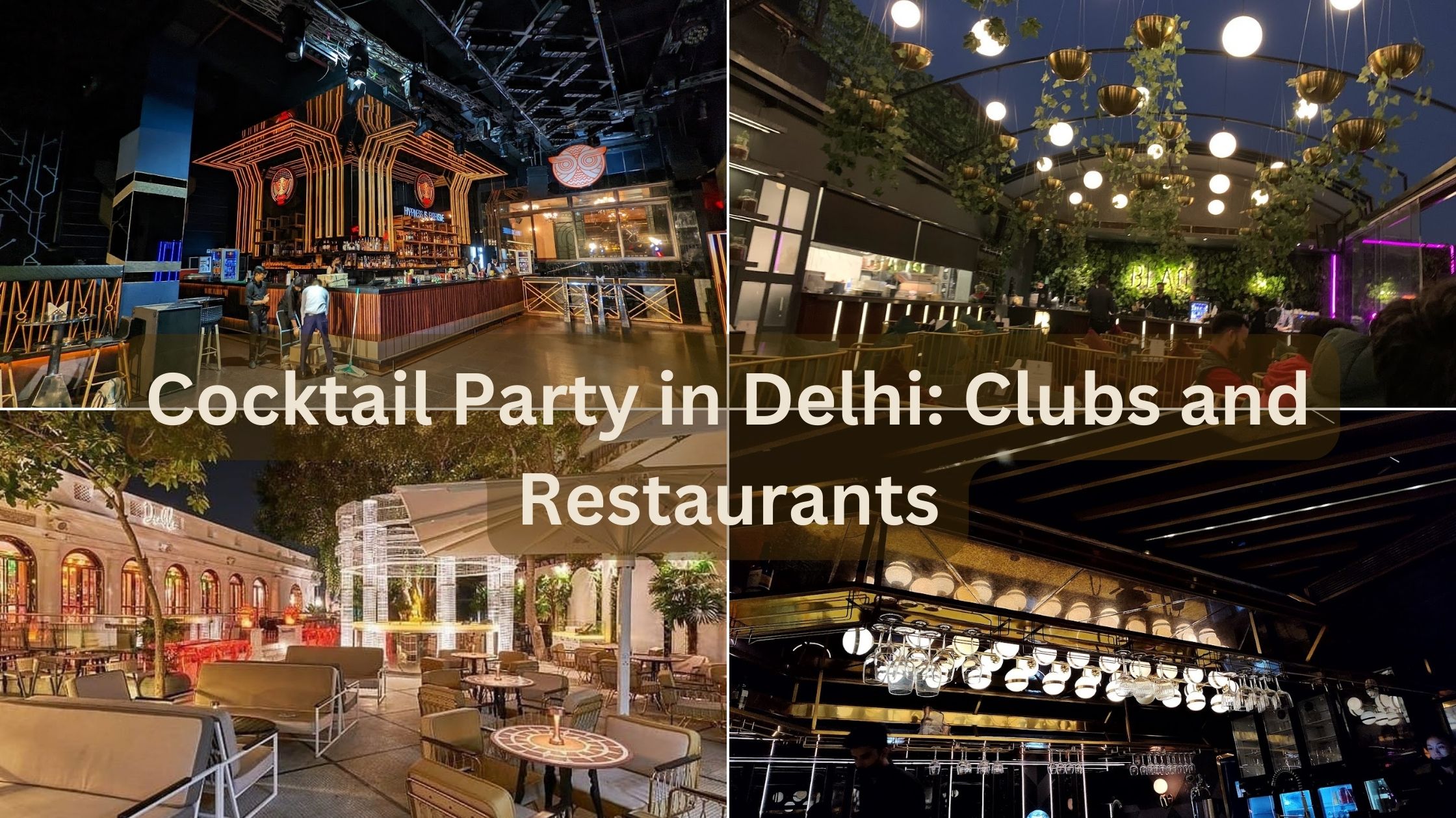 clubs and restaurants for cocktail party