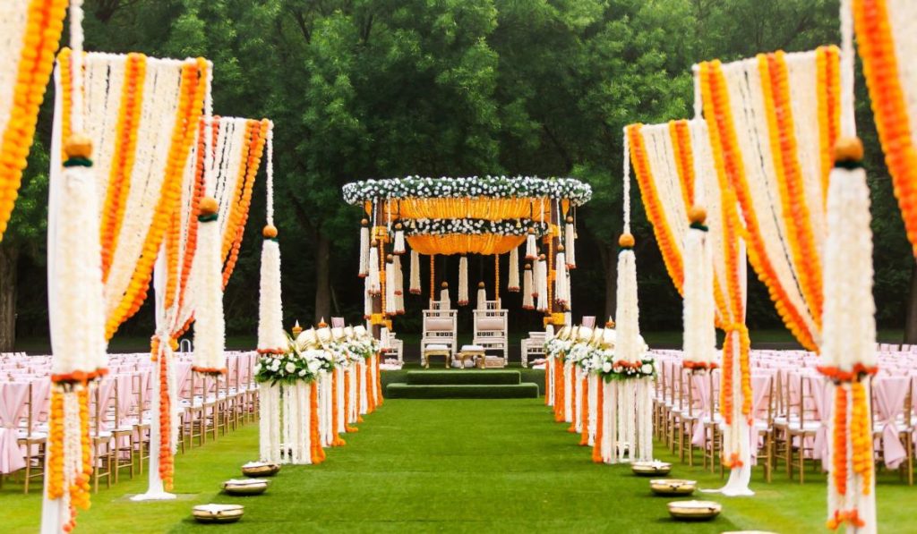 Traditional Marigold Mandap