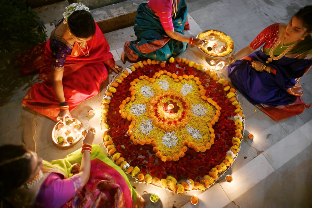 Diwali Floral Rangoli- Sloshout