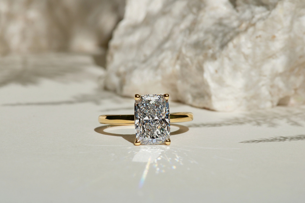 Cushion-Cut Diamond Ring for women