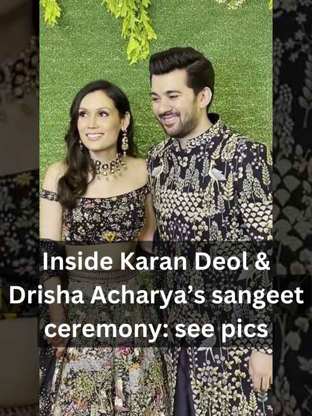 Karan Deol & Drisha Acharya Sangeet Ceremony Images, Pics