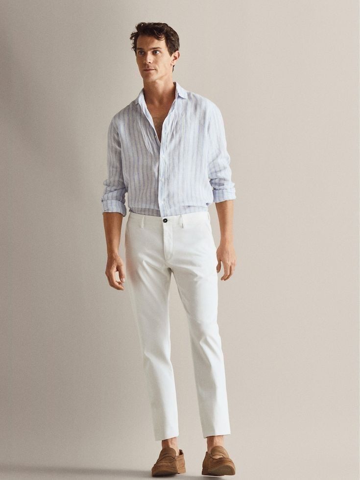 Linen Shirts with Chinos – Cool Outfits for Summer Events