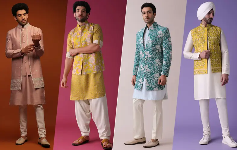 Asymmetrical Kurta with Churidar