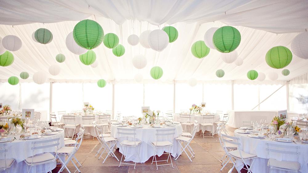 Hanging Lanterns & Paper Decorations