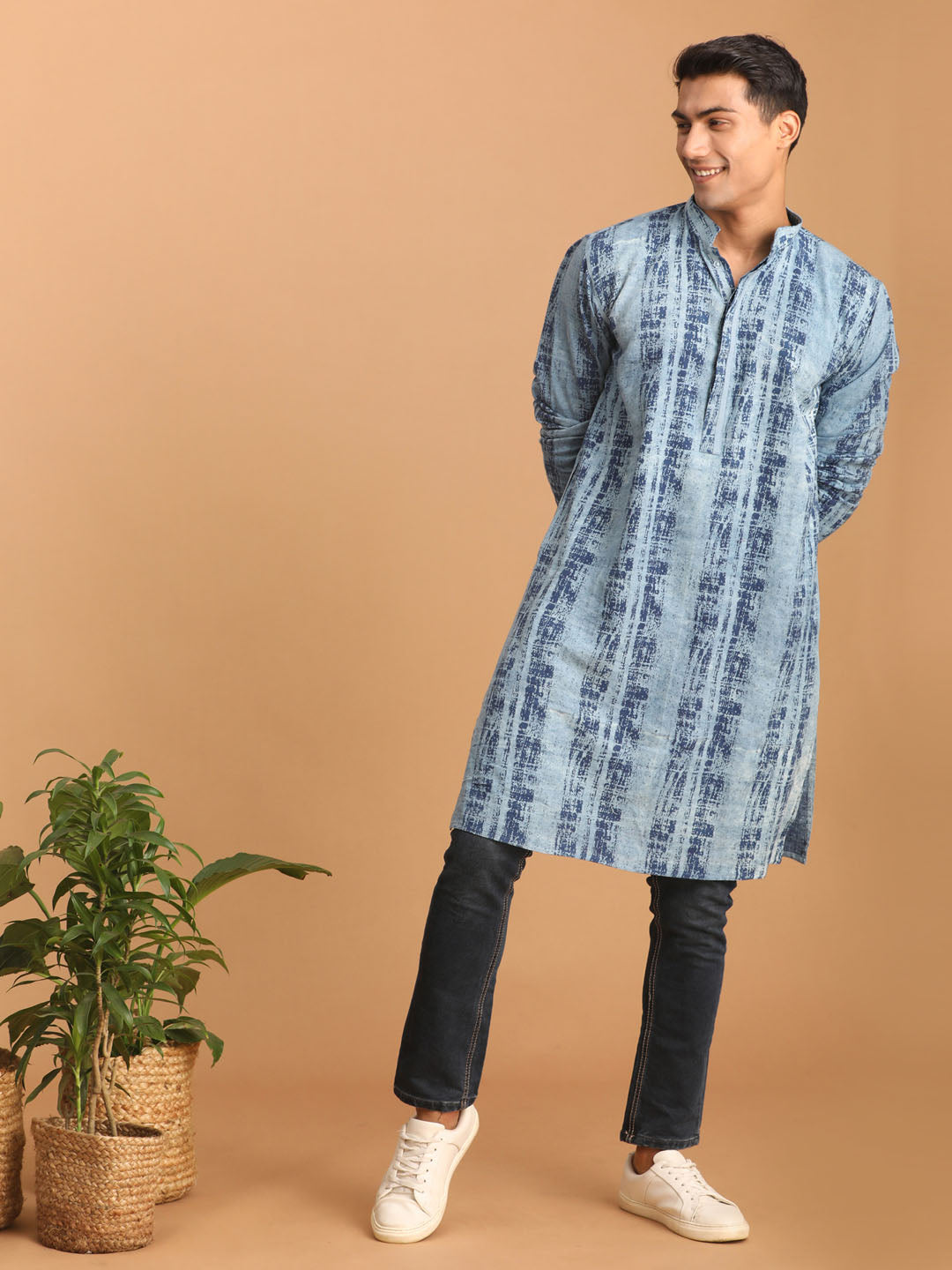 Cotton Kurta with Jeans