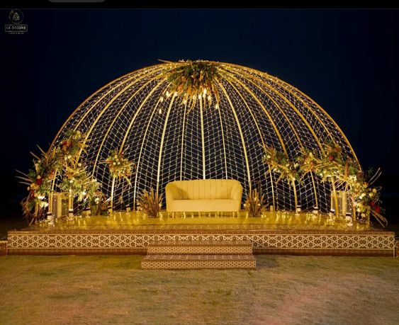 Wedding Stage Decoration with LED Lights