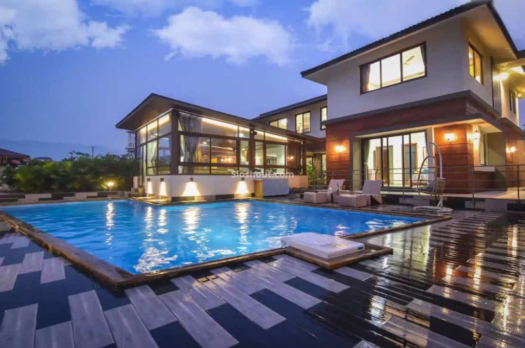Farmhouse with pool photo for Holi Event
