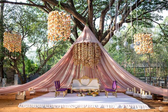 Rustic Nature-Inspired Mandap