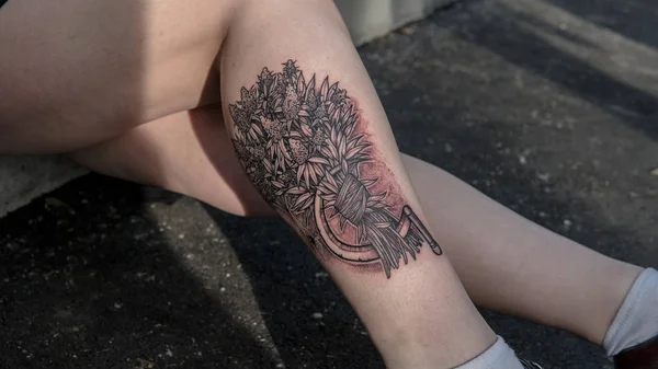 Rosemary Sprigs Couple Tattoo