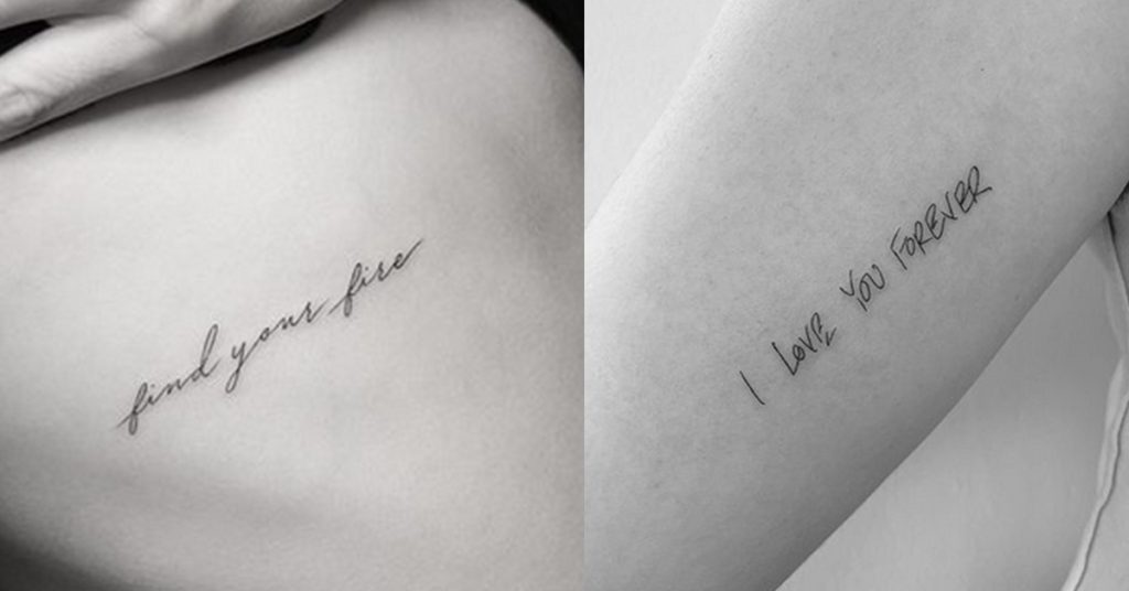 Partner's Handwriting Tattoo