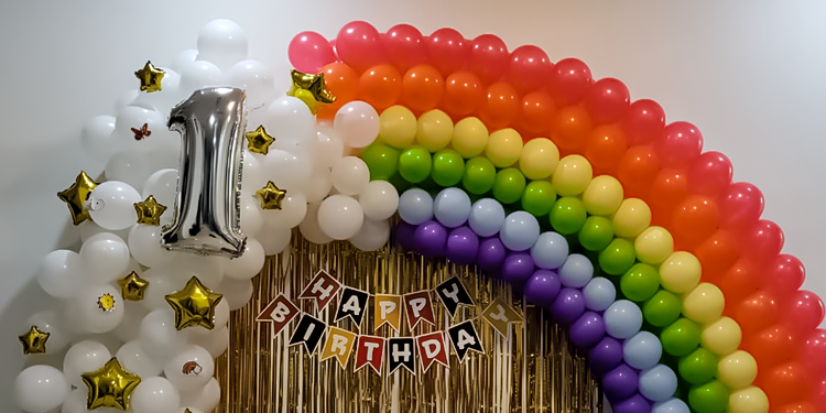 Rainbow Balloon Decoration 