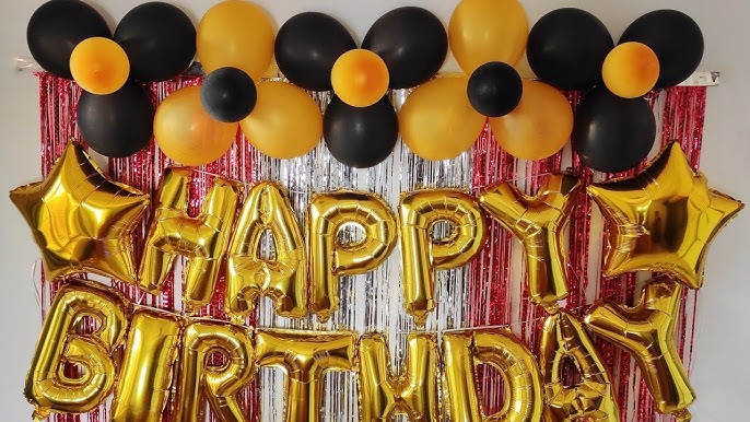 Foil Balloon Decoration For Birthdays 