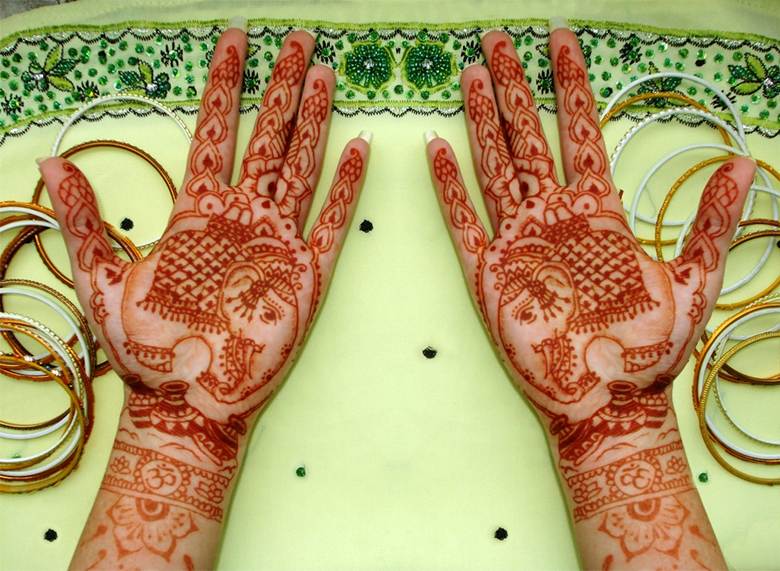 Elephant Motif Mehndi