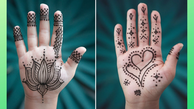 Heart Motif Mehndi