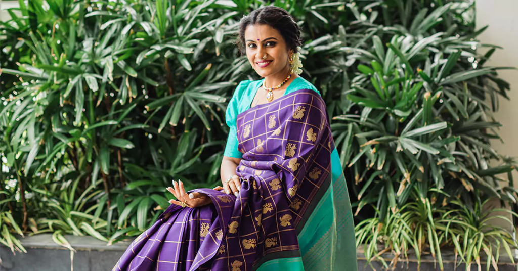 Floral Organza Saree