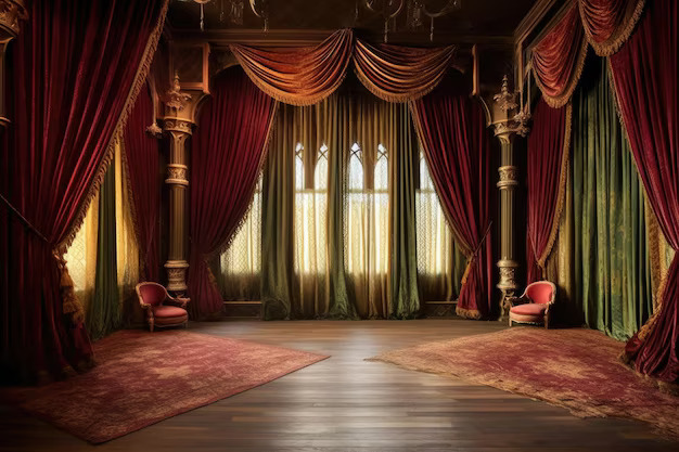 Velvet Drapes & Candles