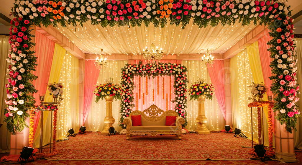Colorful Wedding Stage Decoration