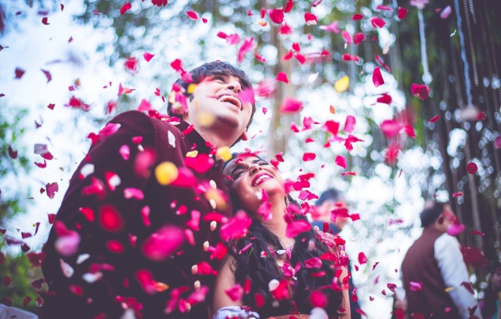 Nature-Inspired: Flower Petal Shower