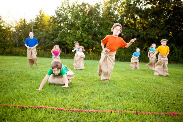 Sack Race for Kids birthday party
