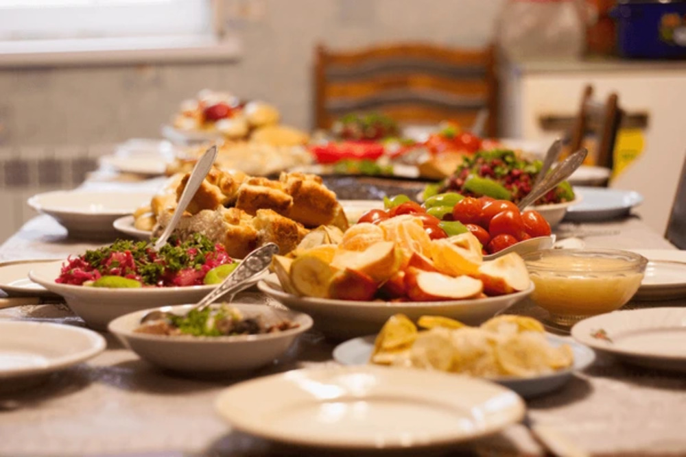 Big Food Table Menu