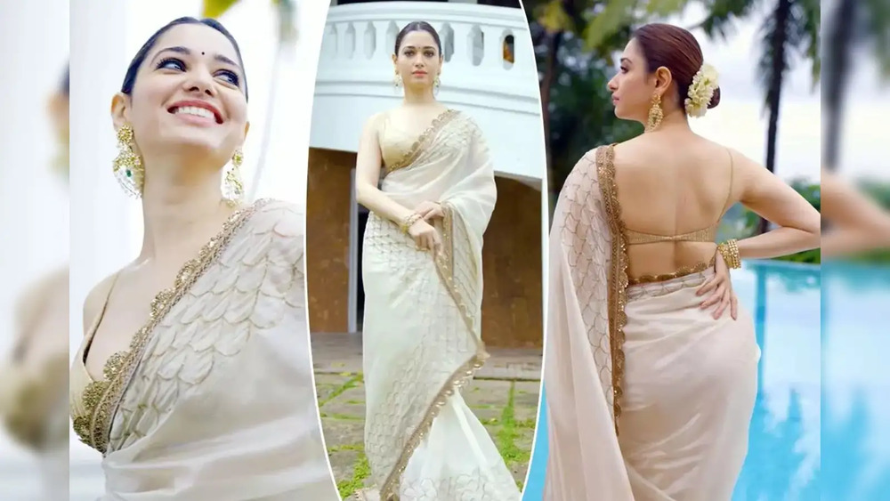 Gorgeous Ivory Saree That Will Always Work